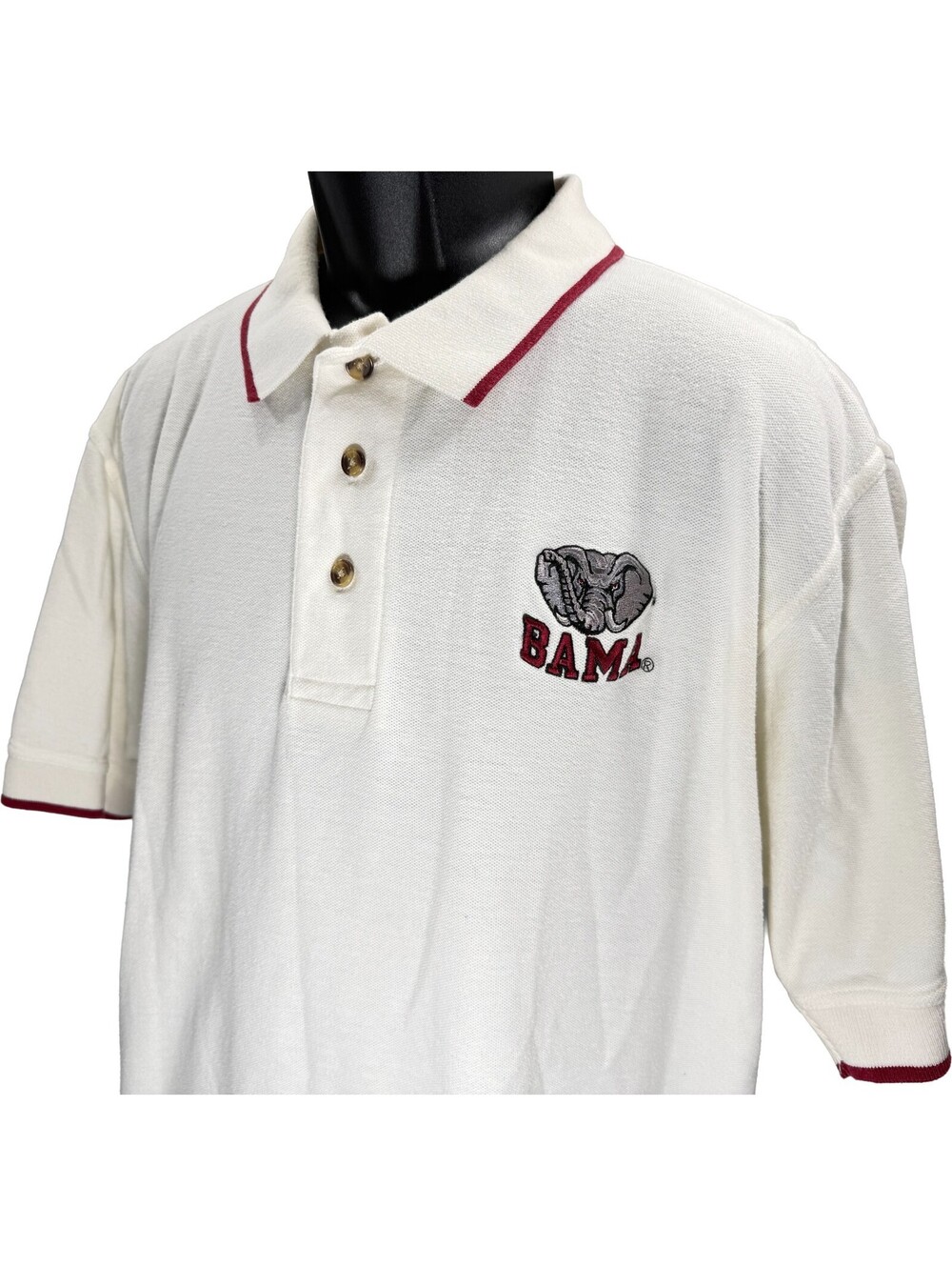 Vintage Alabama Crimson Tide Polo Shirt Mens Large Boa By Blue Dolphin Design